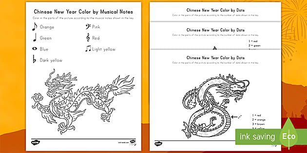 Chinese New Year Coloring Activity Pack