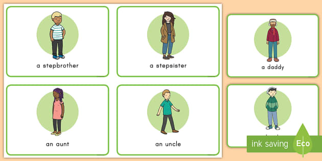 Family and Friends Flashcards - cards, family, friends
