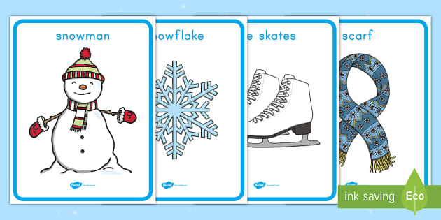 Winter Words Posters