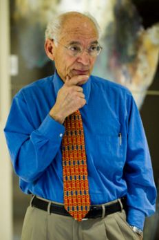 A photo of Farouk El-Baz, distinguished Arab American scientist and geologist,