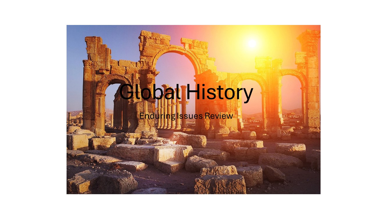 Global History Regents Review (Enduring Issues) 