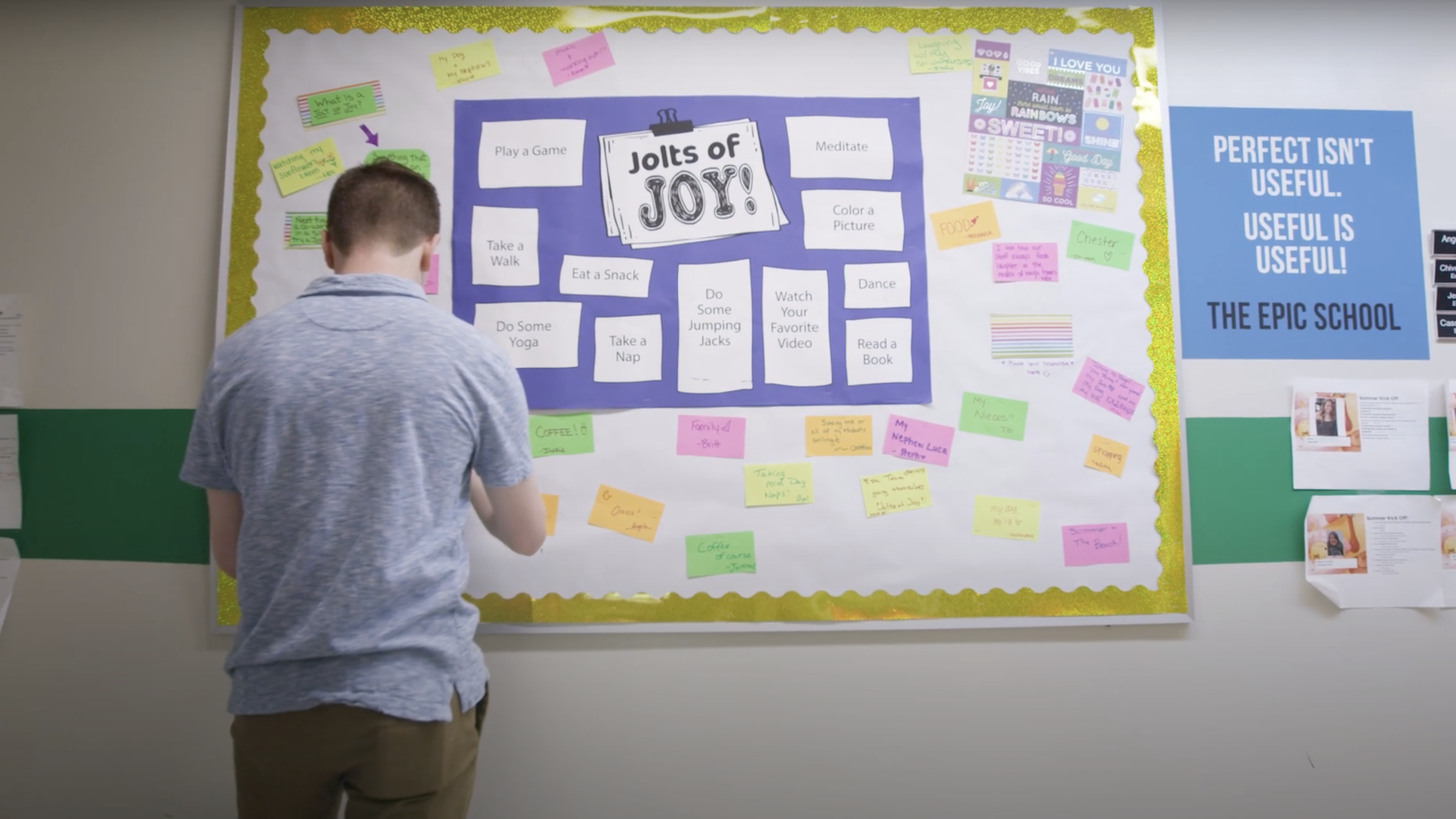 Activities That Bring Us Joy: Classroom Bulletin Board for Special Education/SEL