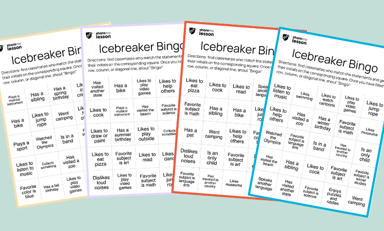 Icebreaker Bingo Cards