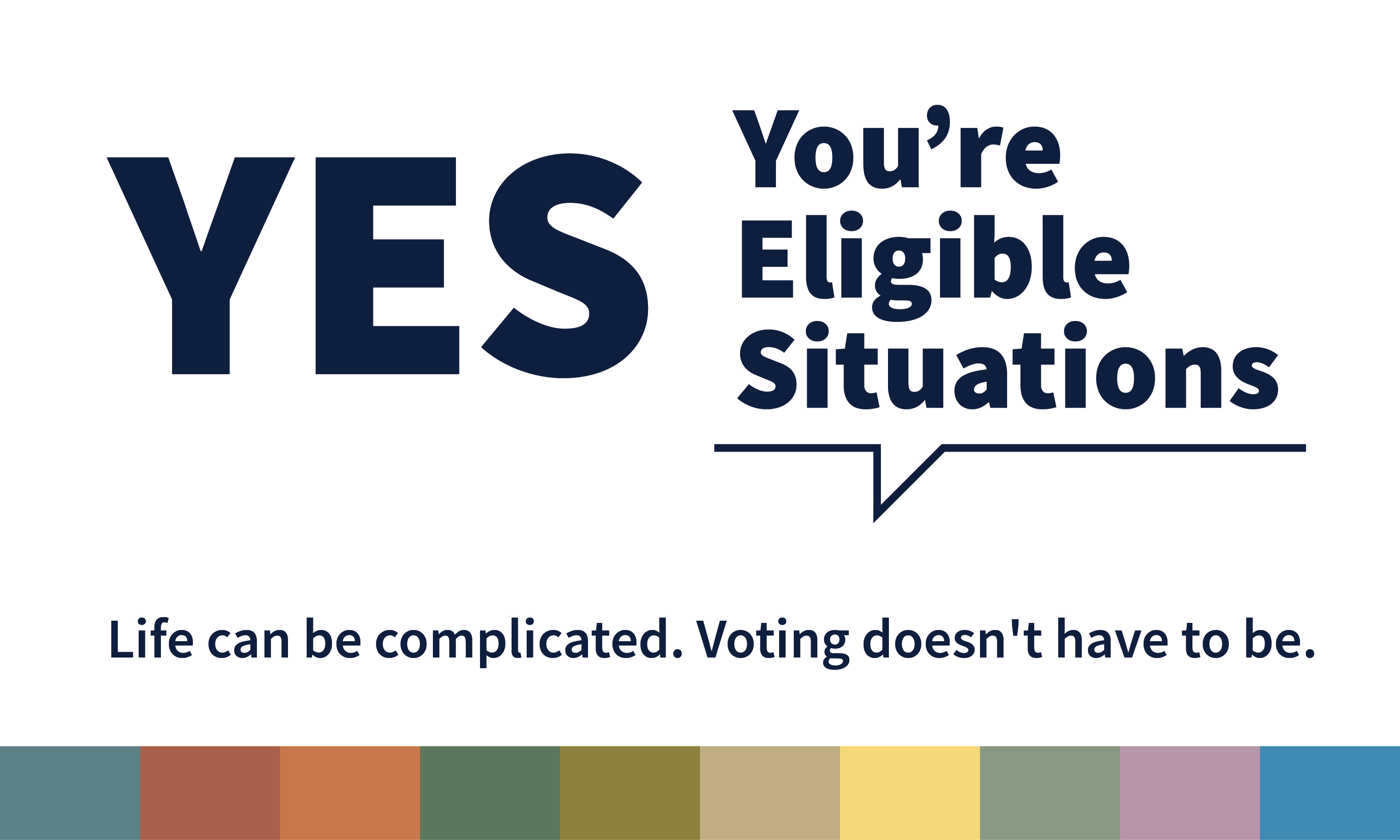 You're Eligible Situations - (YES) Voting in 2024 - Lesson Plan
