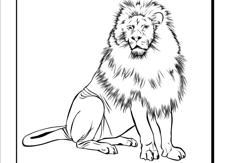 Cool Coloring Pages: Lion