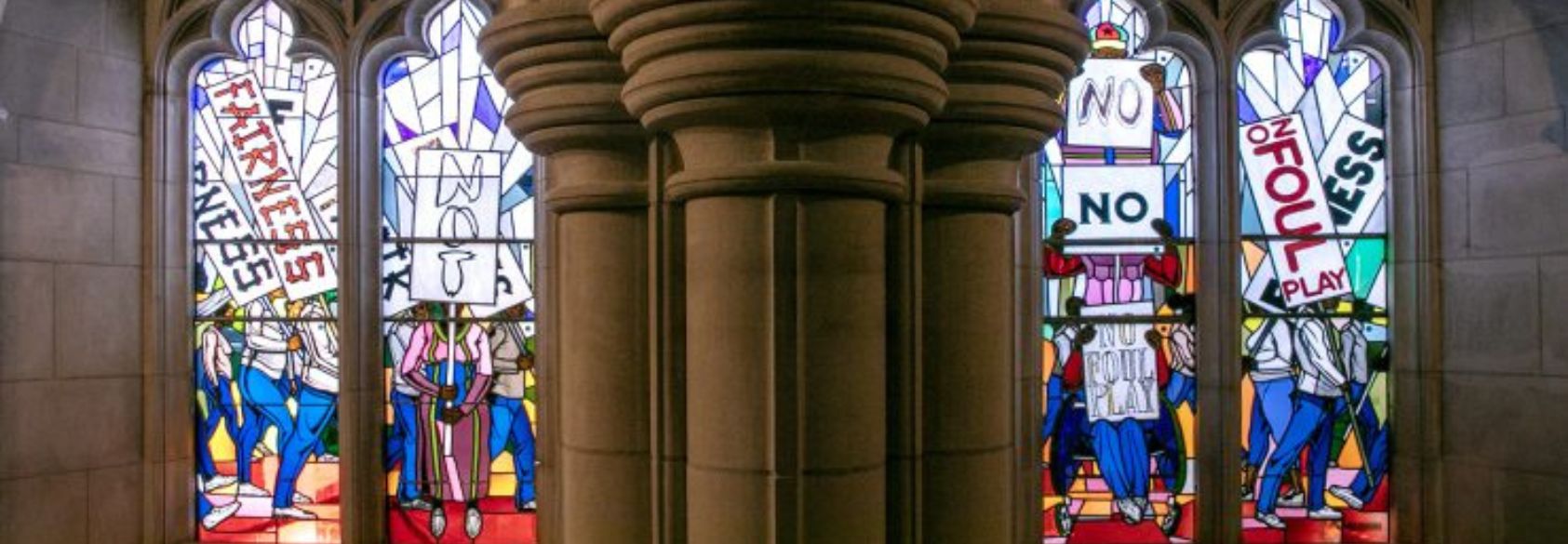 National Cathedral Stonemasons Work to Tell a More Truthful History