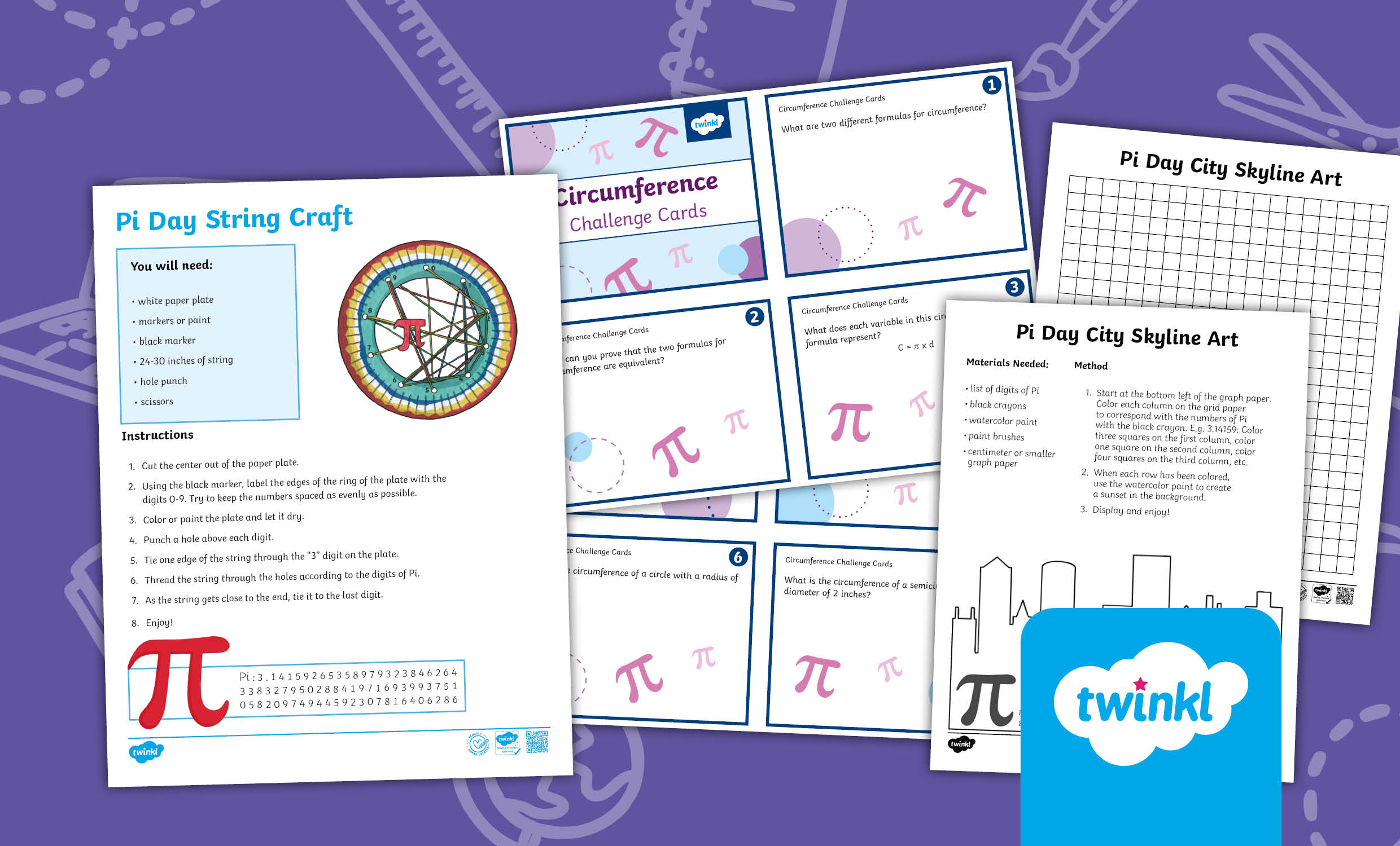 Pi Day Activity Bundle for 3rd-5th Grade