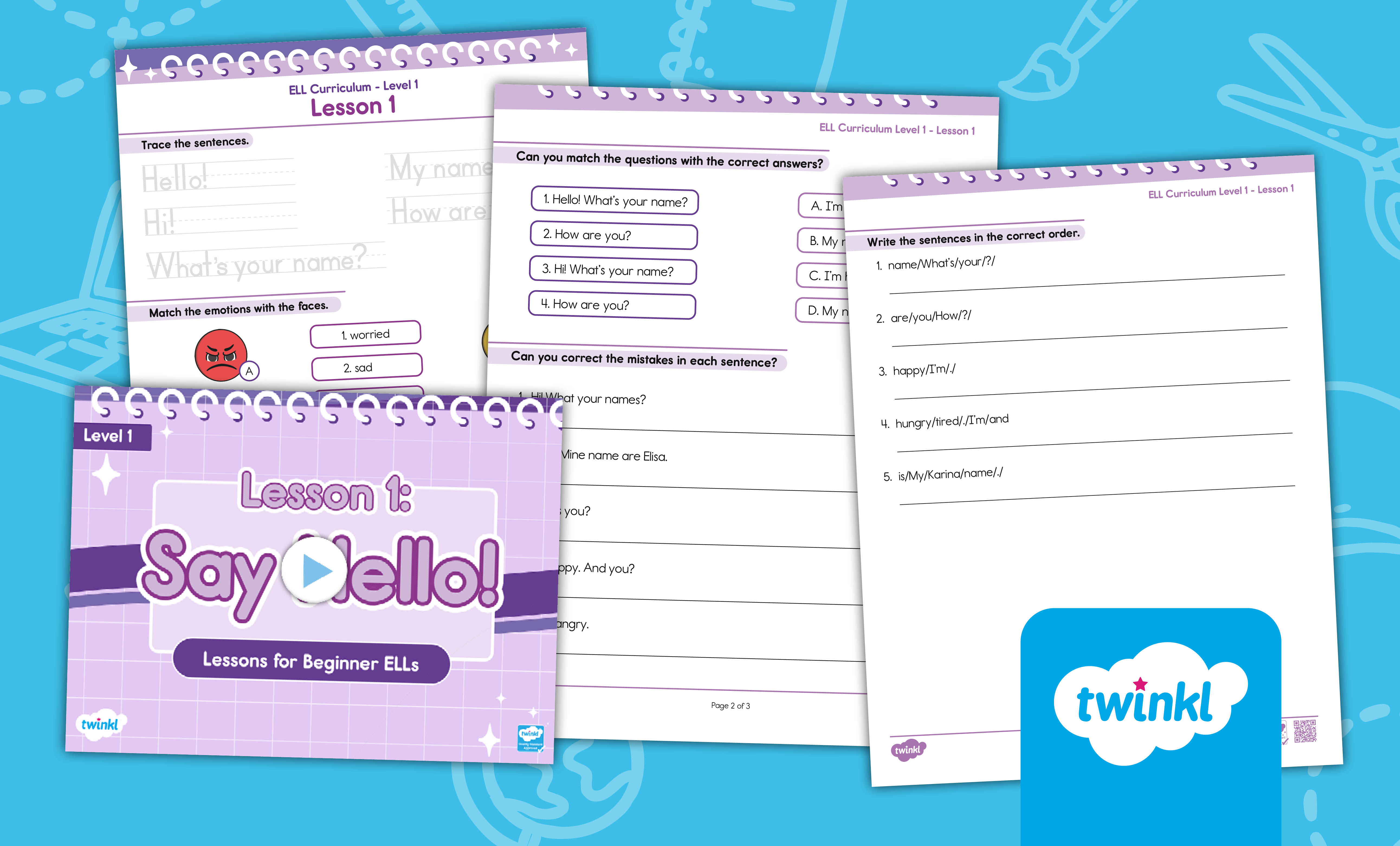 ELL Curriculum Lesson Pack – Level 1, Lesson 1