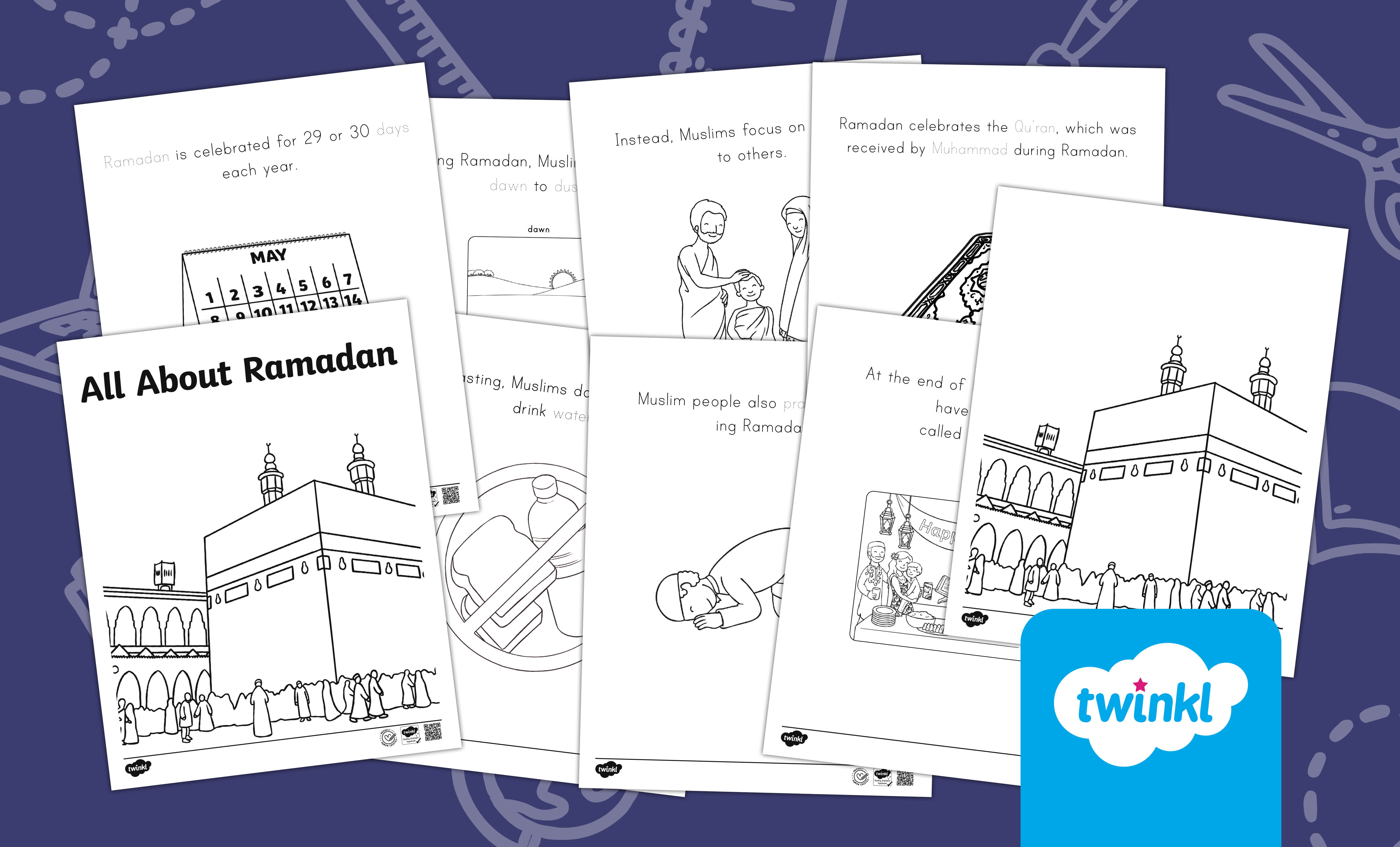 Ramadan Trace and Color Activity Booklet