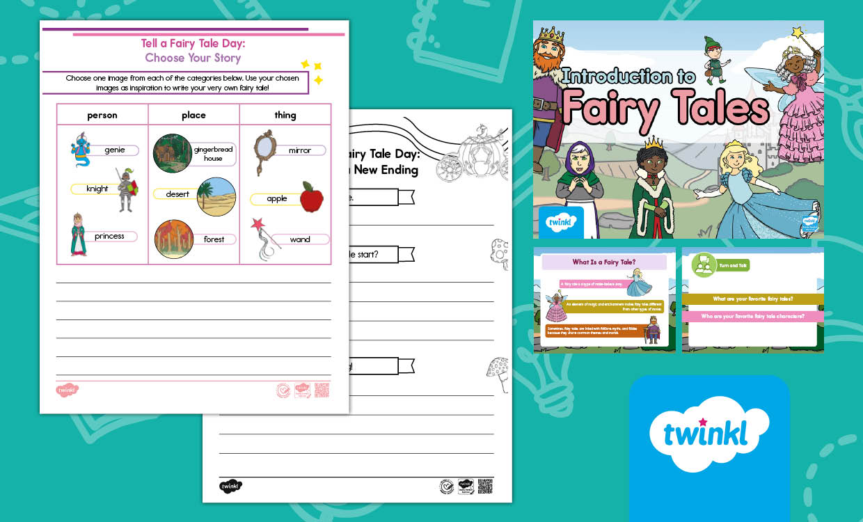 Tell a Fairy Tale Day Lesson for K-2nd Grade