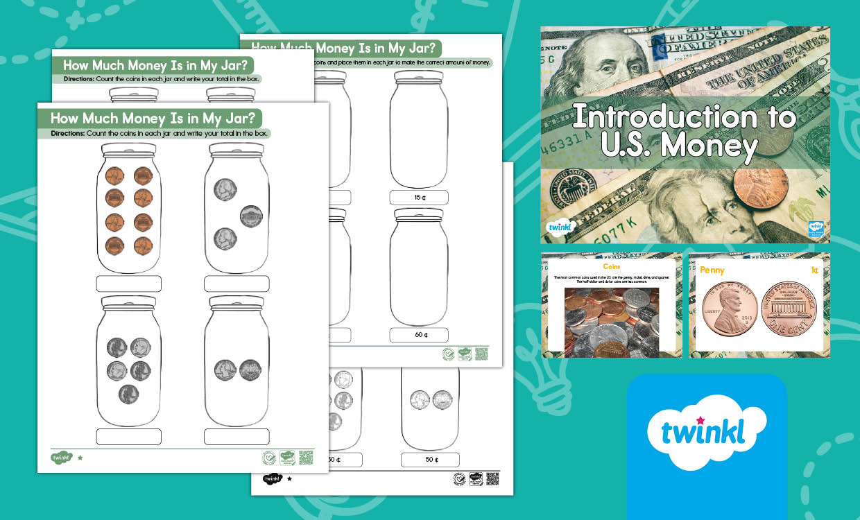 Introduction to U.S. Money Lesson Pack for K-2nd Grade