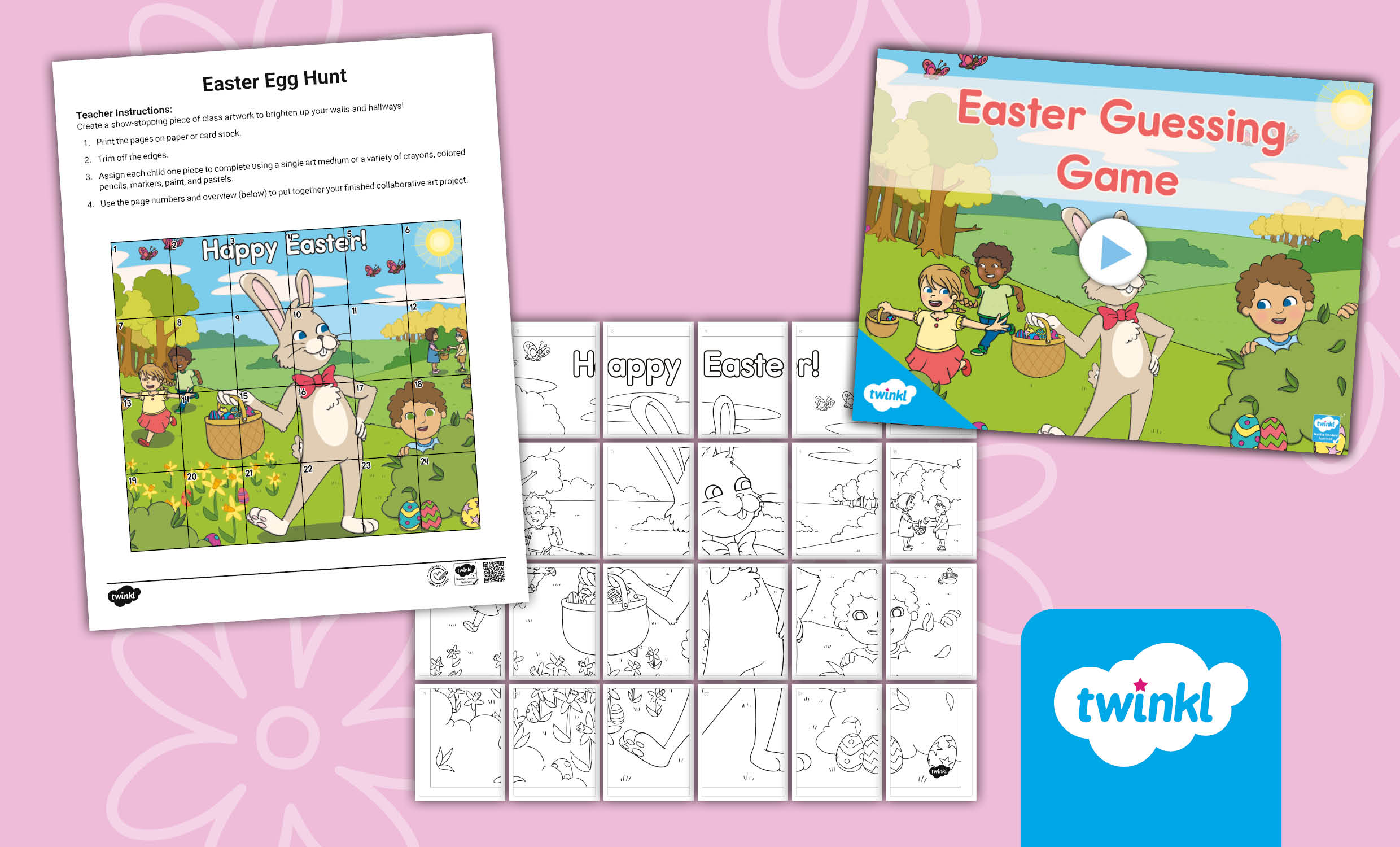 Easter Game & Collaborative Art Activity – For All Ages