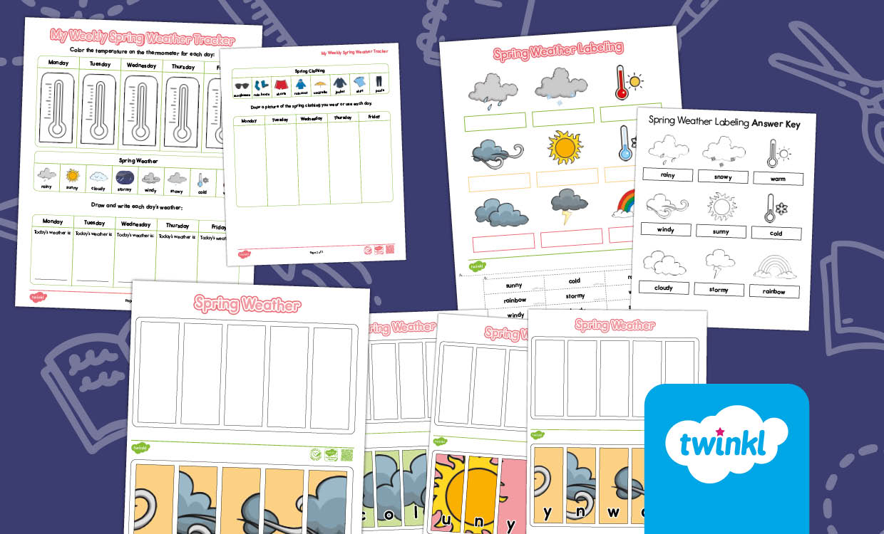 Spring Weather Activity Pack for K-2nd Grade