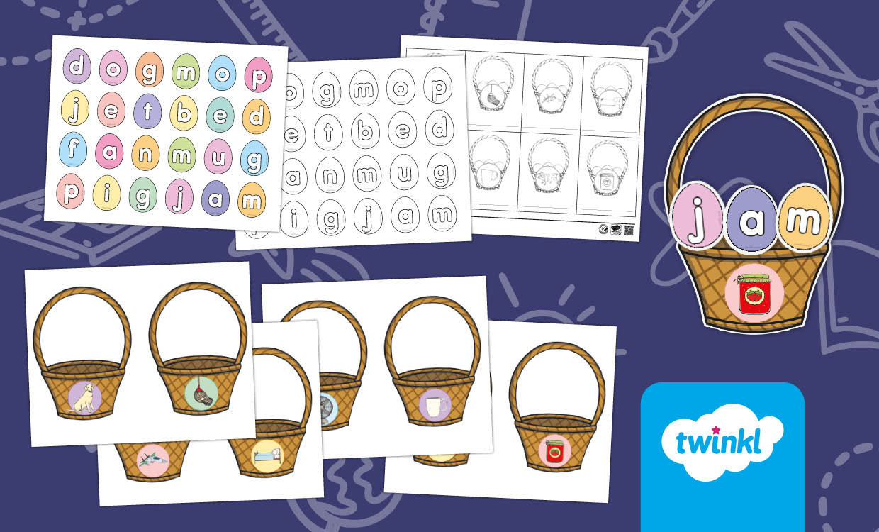 Easter Basket CVC Words Sorting Activity – Hands-On Literacy Fun!