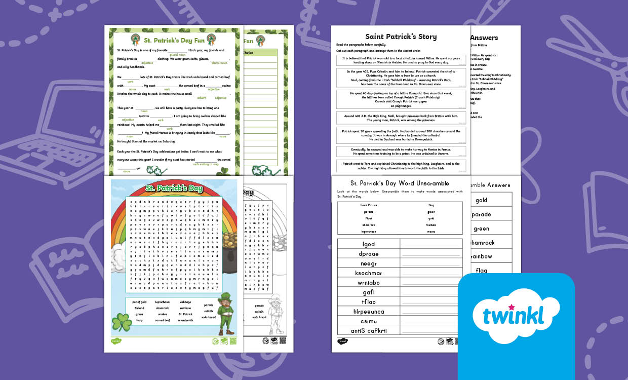 St. Patrick’s Day ELA Lesson Bundle for 3rd-5th Grade