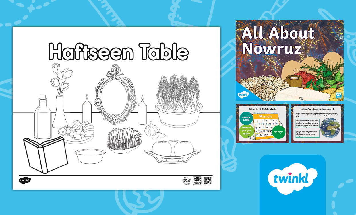 All About Nowruz Lesson Pack – PowerPoint & Coloring Activity