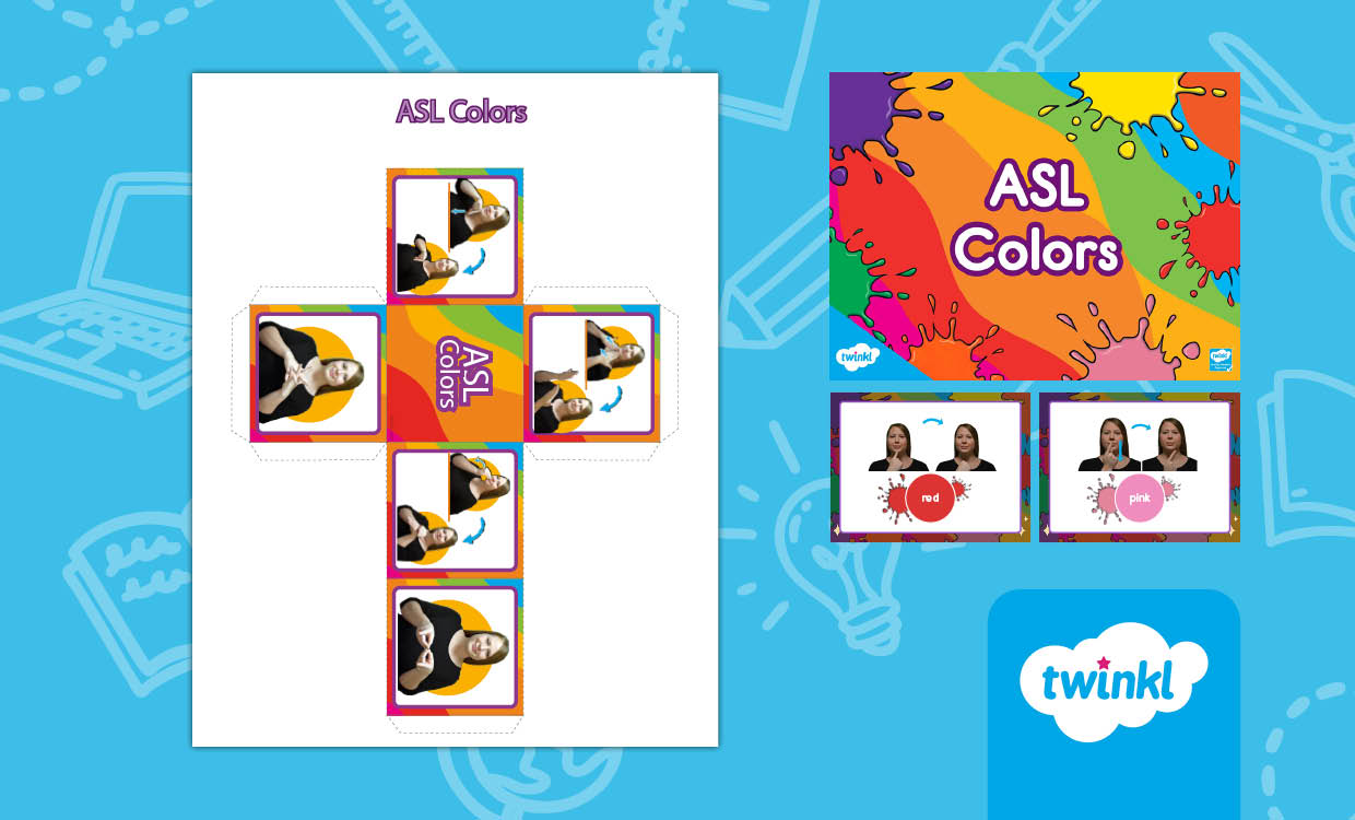 American Sign Language Day Learning Activity - ASL Colors