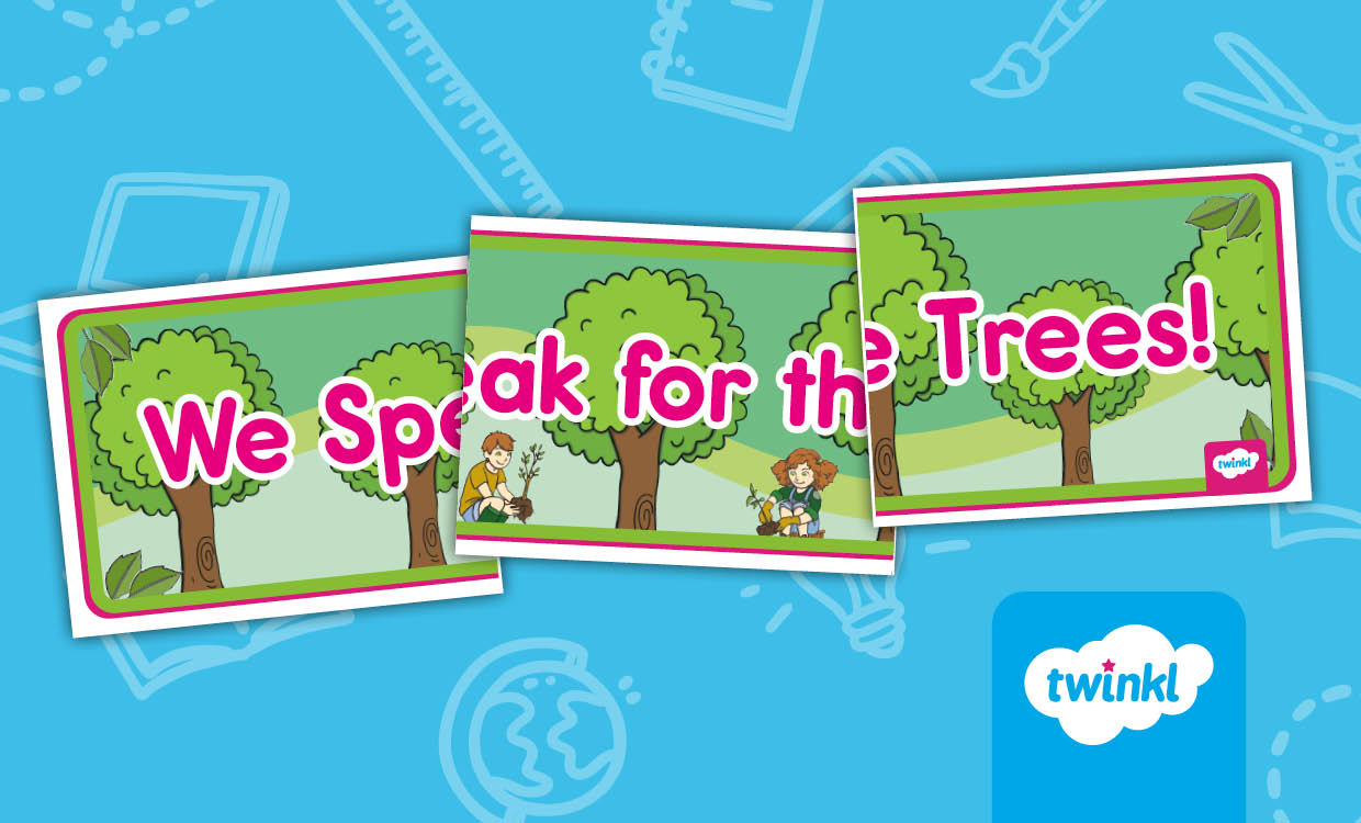 We Speak for the Trees Bulletin Board Banner