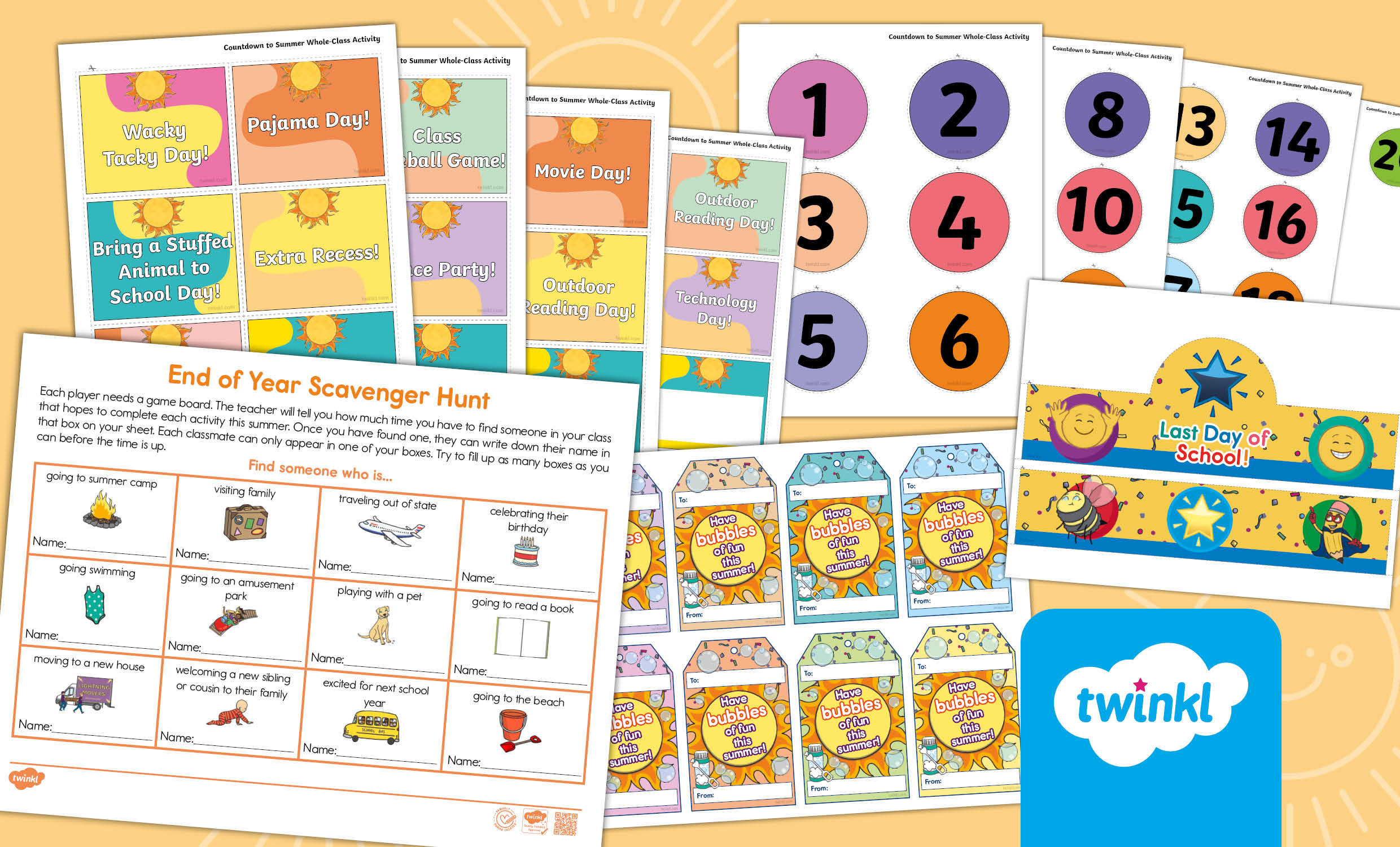 End of the School Year Activity Bundle for Elementary School