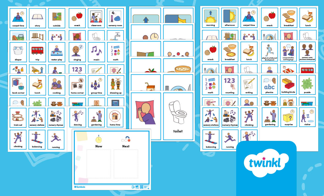 Twinkl Symbols for AAC: Printable Now and Next board and cards for Younger Learners