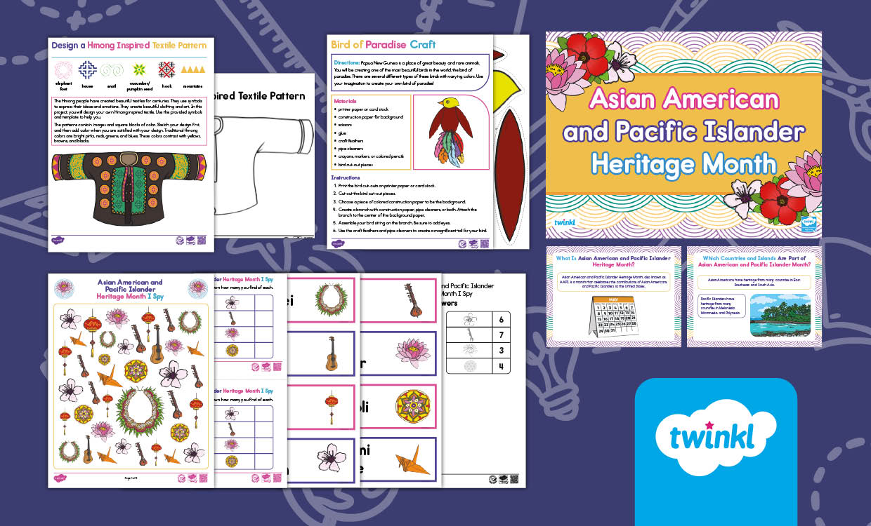 Asian American and Pacific Islander Heritage Month Lesson for K-2nd Grade