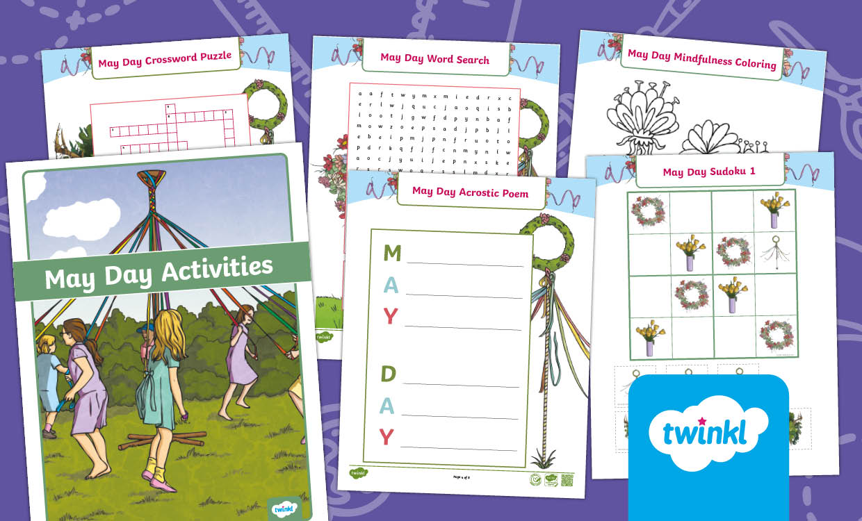 May Day Activity Booklet for 3rd - 5th Grade