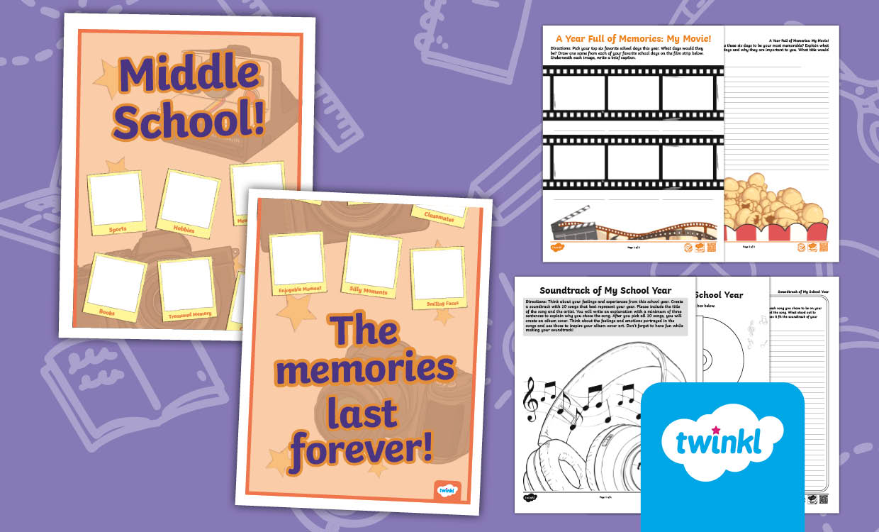 Middle School End of the Year Reflections Bundle for 6th-8th Grade