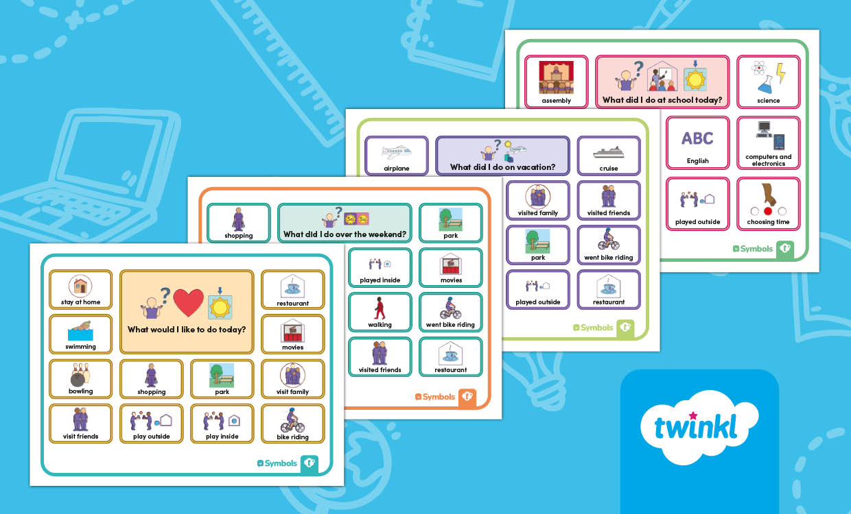 Twinkl Symbols for AAC: Conversation Boards