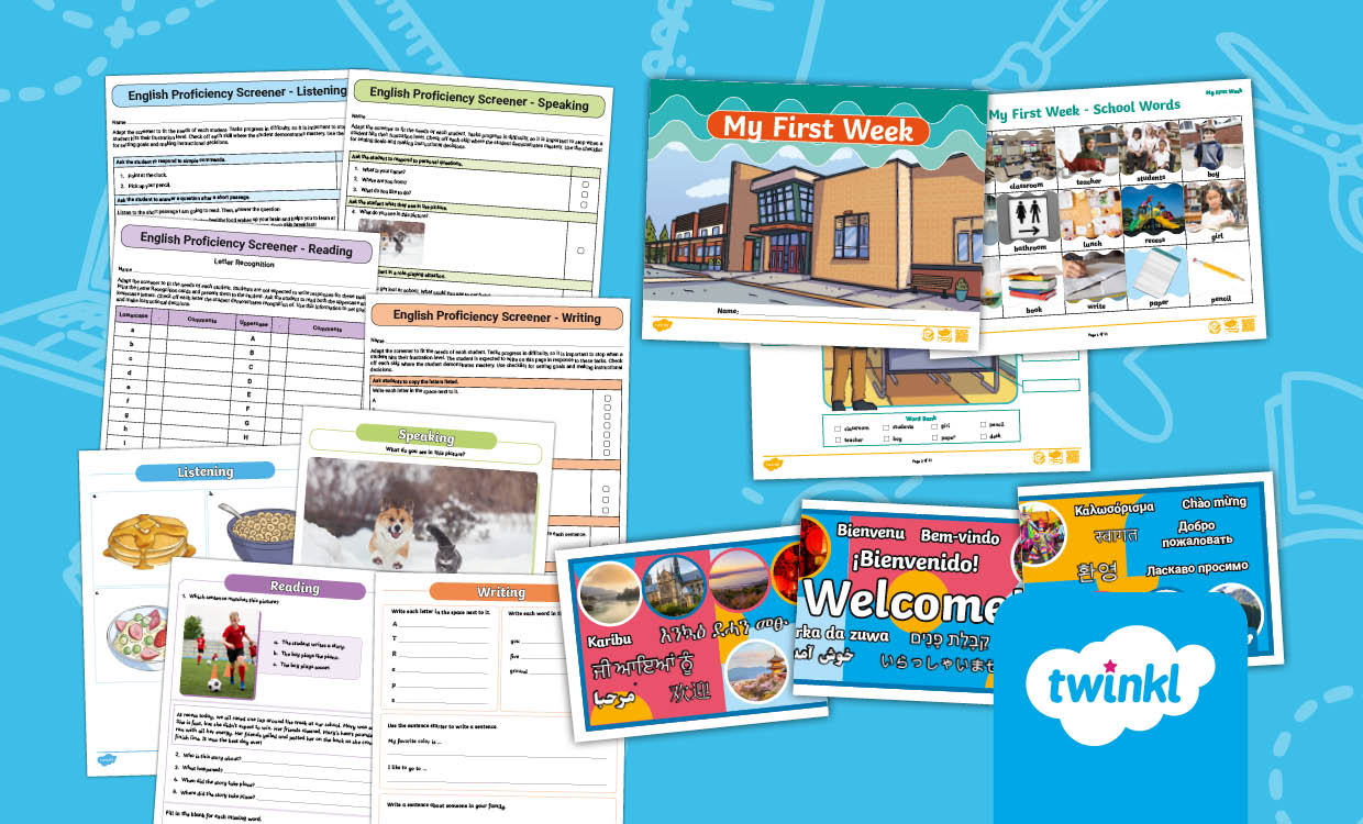 My first week Activities | ELL Newcomers Bundle for Elementary