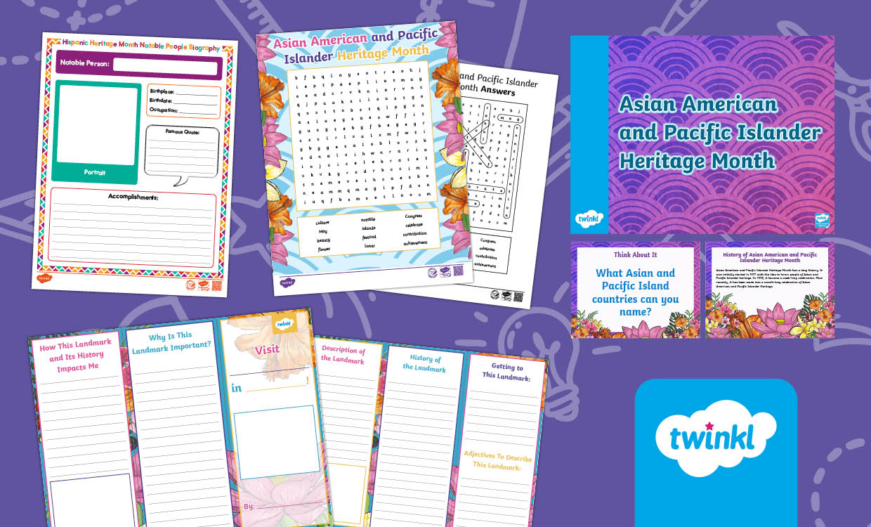 Asian American and Pacific Islander Heritage Month: Activities for 3rd-5th Grade