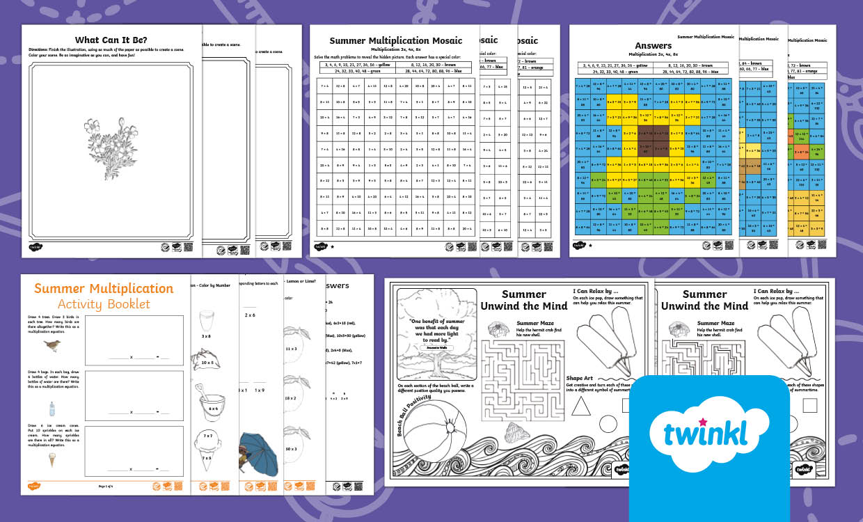 Summer Fun Activities for 3rd-5th Grade