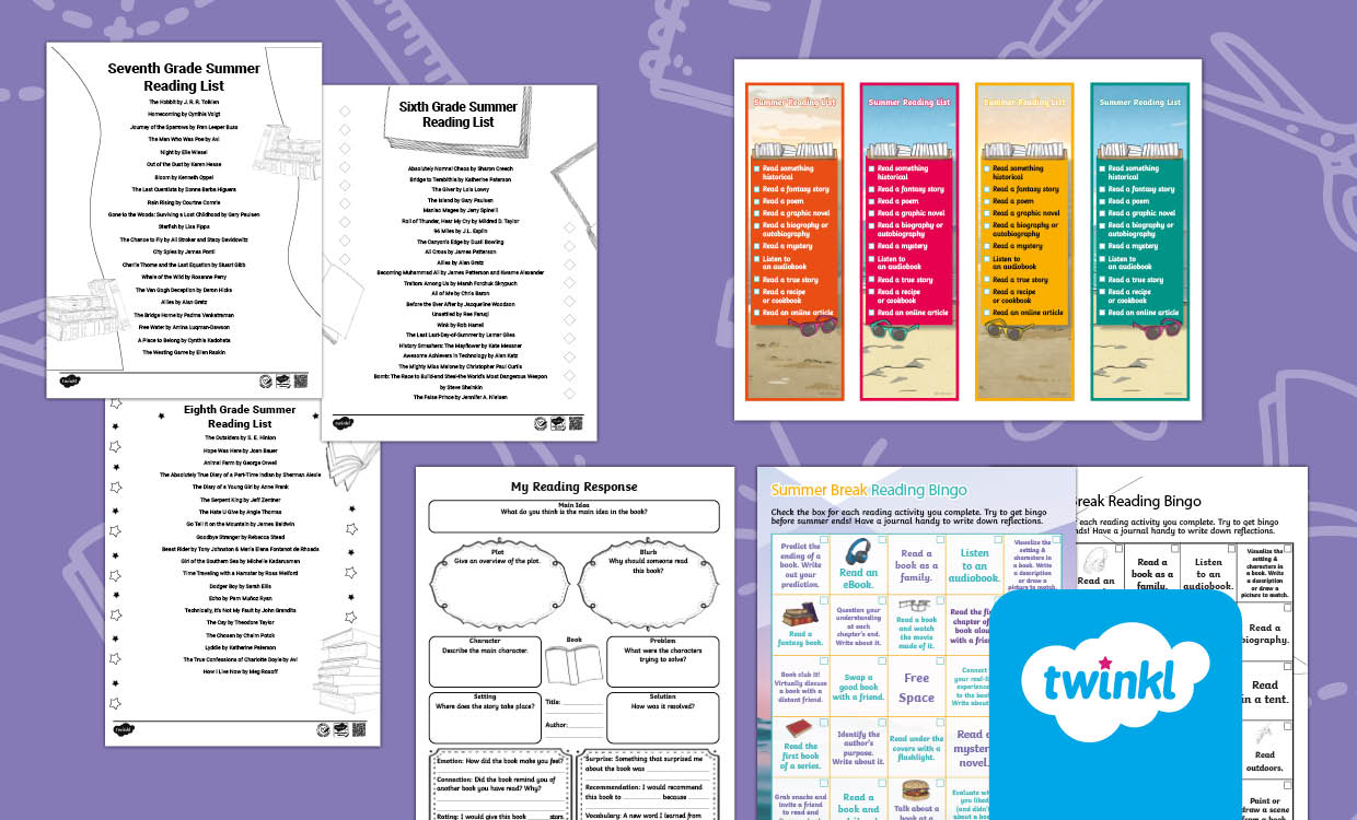 Summer Reading Resource Pack for 6th–8th Grade 