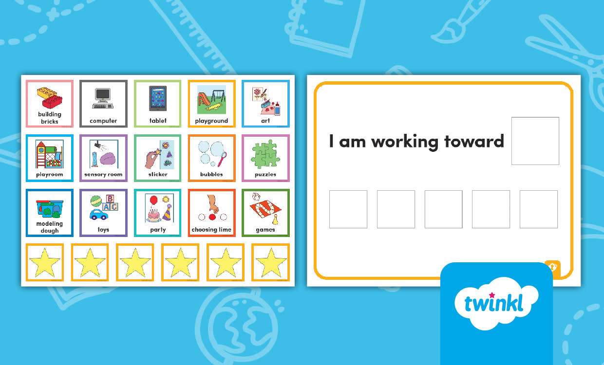 Twinkl Symbols for AAC: Reward Chart and Cards | Visual Positive Behavior Support