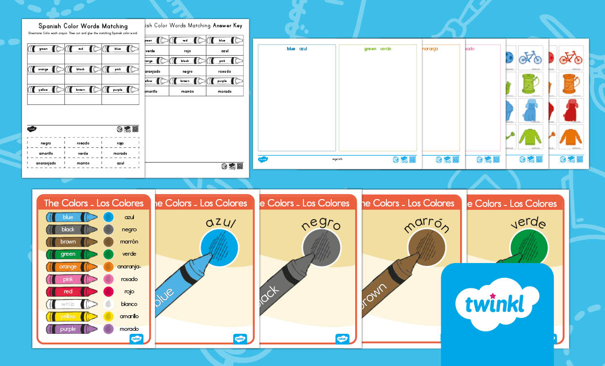 The Colors - Los Colores - Activities Spanish/English