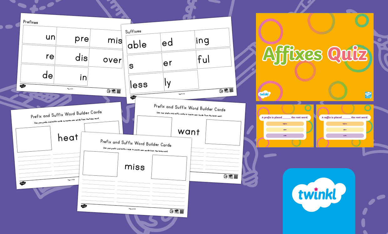 Prefixes and Suffixes Lesson for 3rd-5th Grade