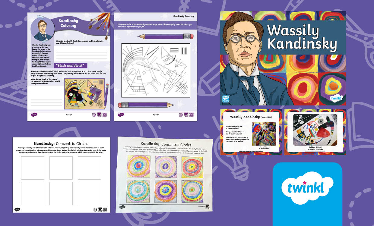 Exploring Wassily Kandinsky: Art and Comprehension Activities for 3rd-5th Grade