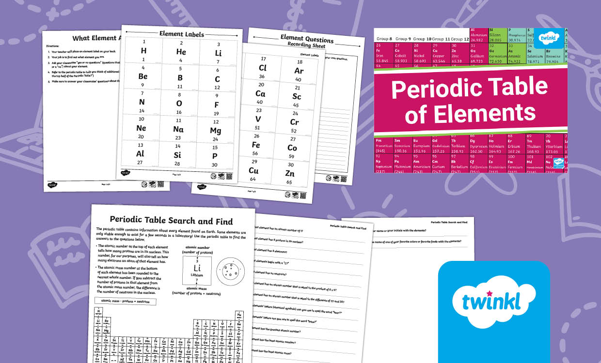 Periodic Table of Elements Resource Pack for 6th-8th Grade