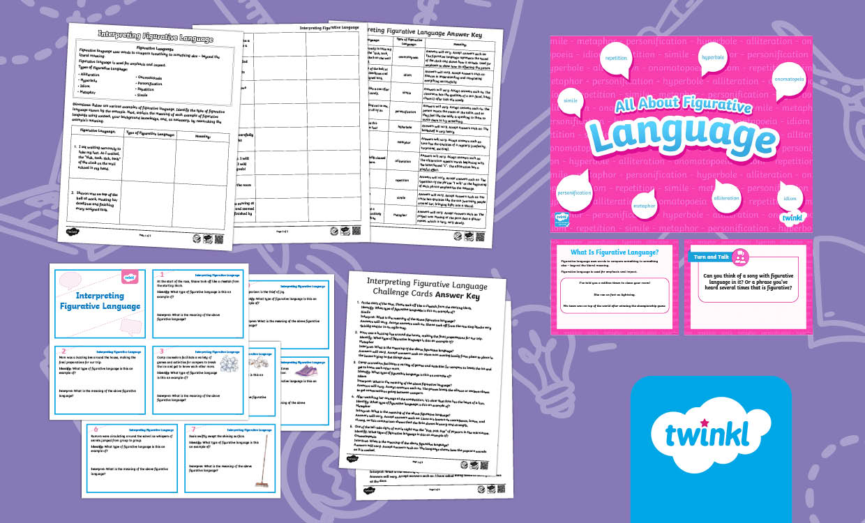 Figurative Language Lesson Bundle for 6th-8th Grade