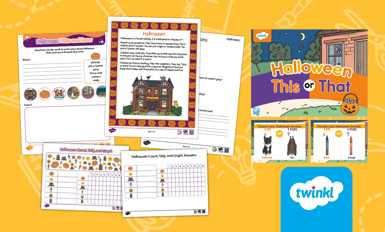 Halloween Activity Bundle for First Grade