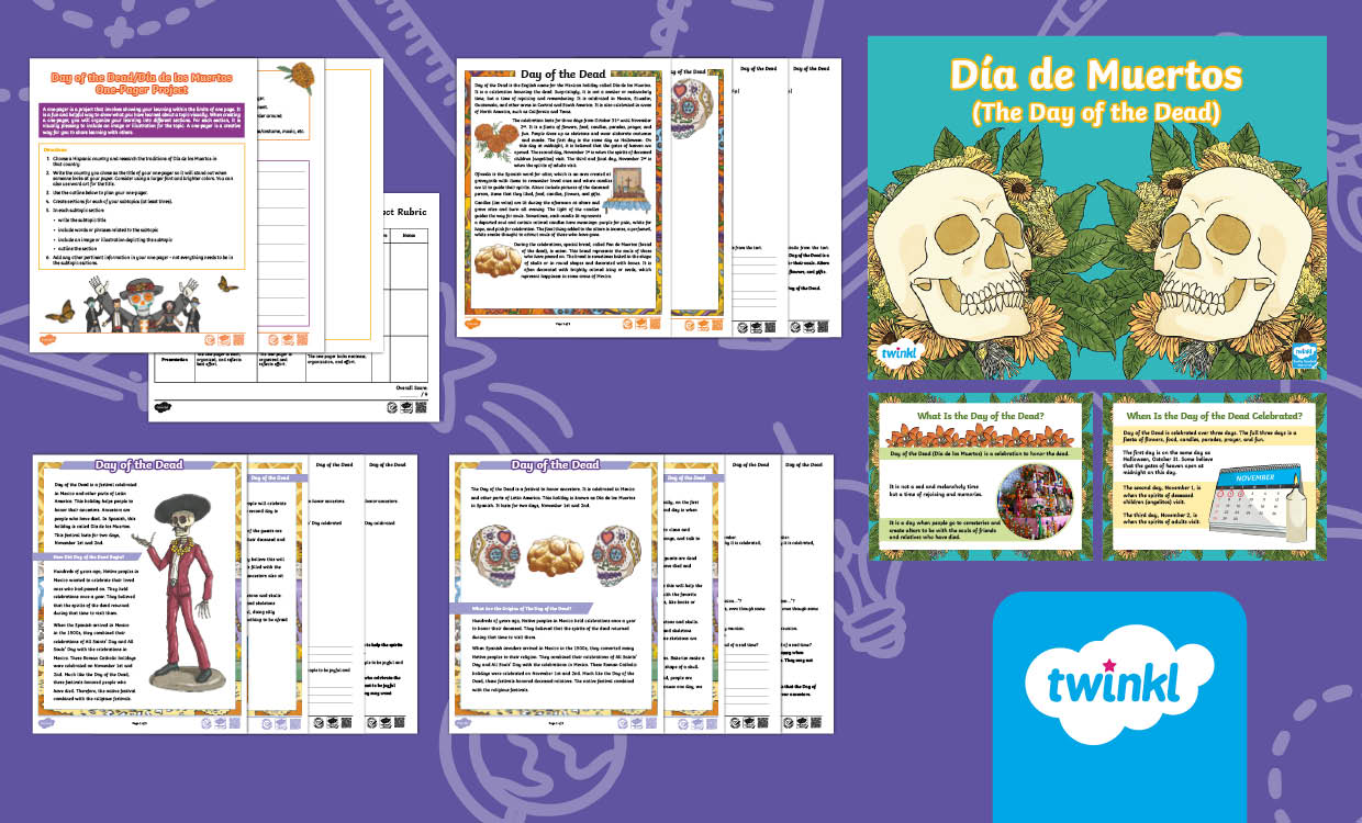 Day of the Dead/ Día de Muertos Lesson for 3rd-5th Grade