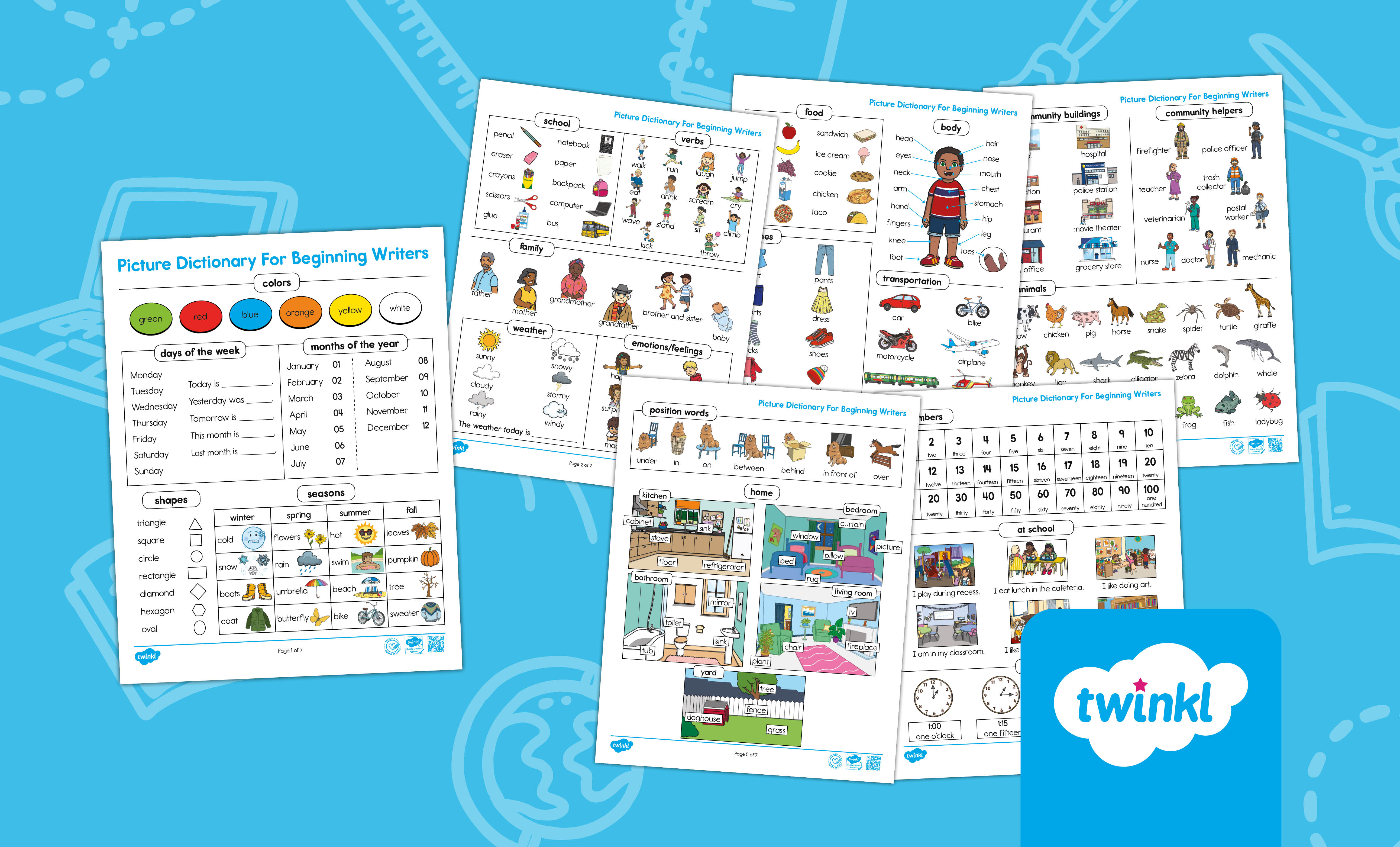 Picture Dictionary For Beginning Writers | ELL