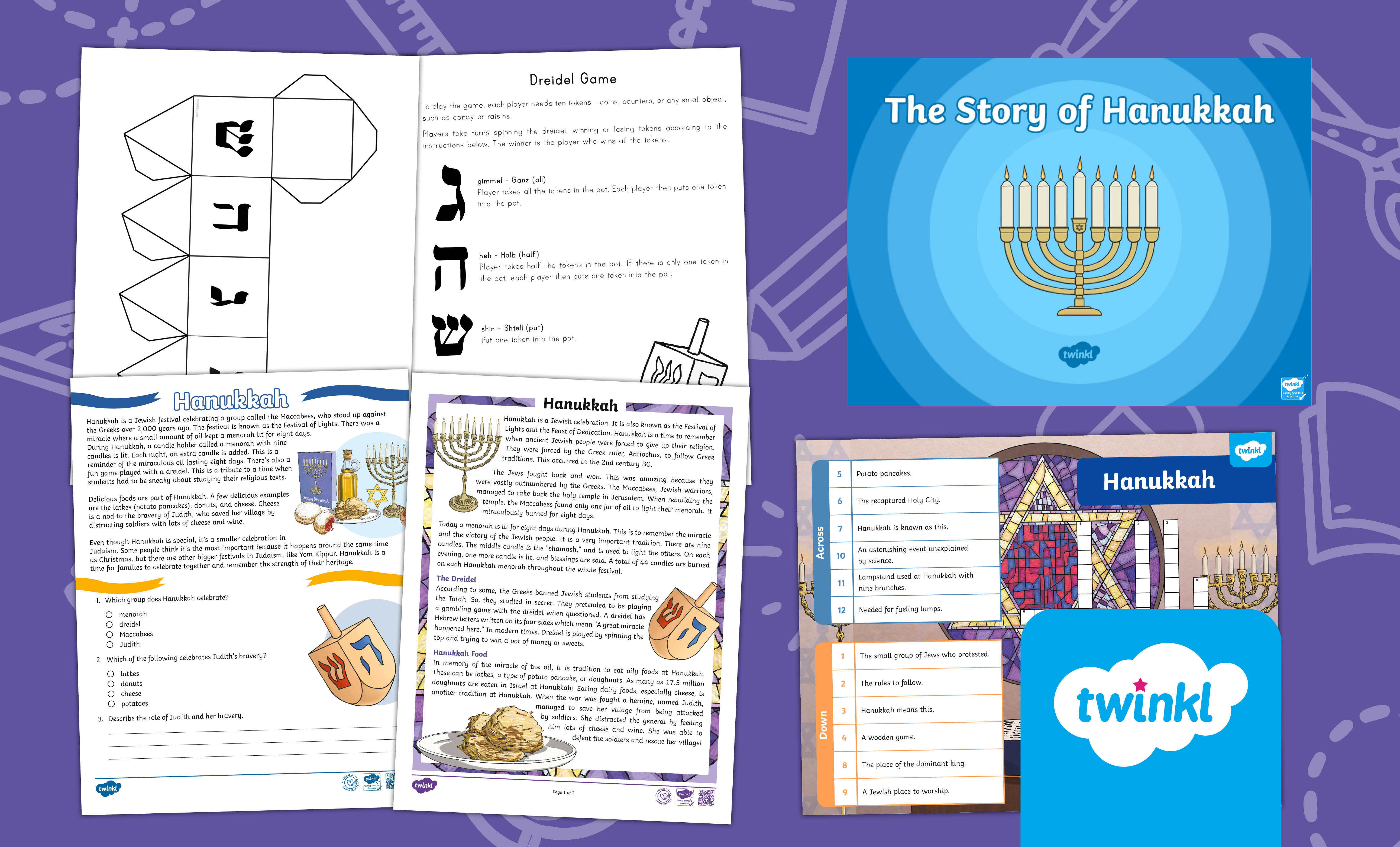 Hanukkah Lesson for 3rd-5th Grade