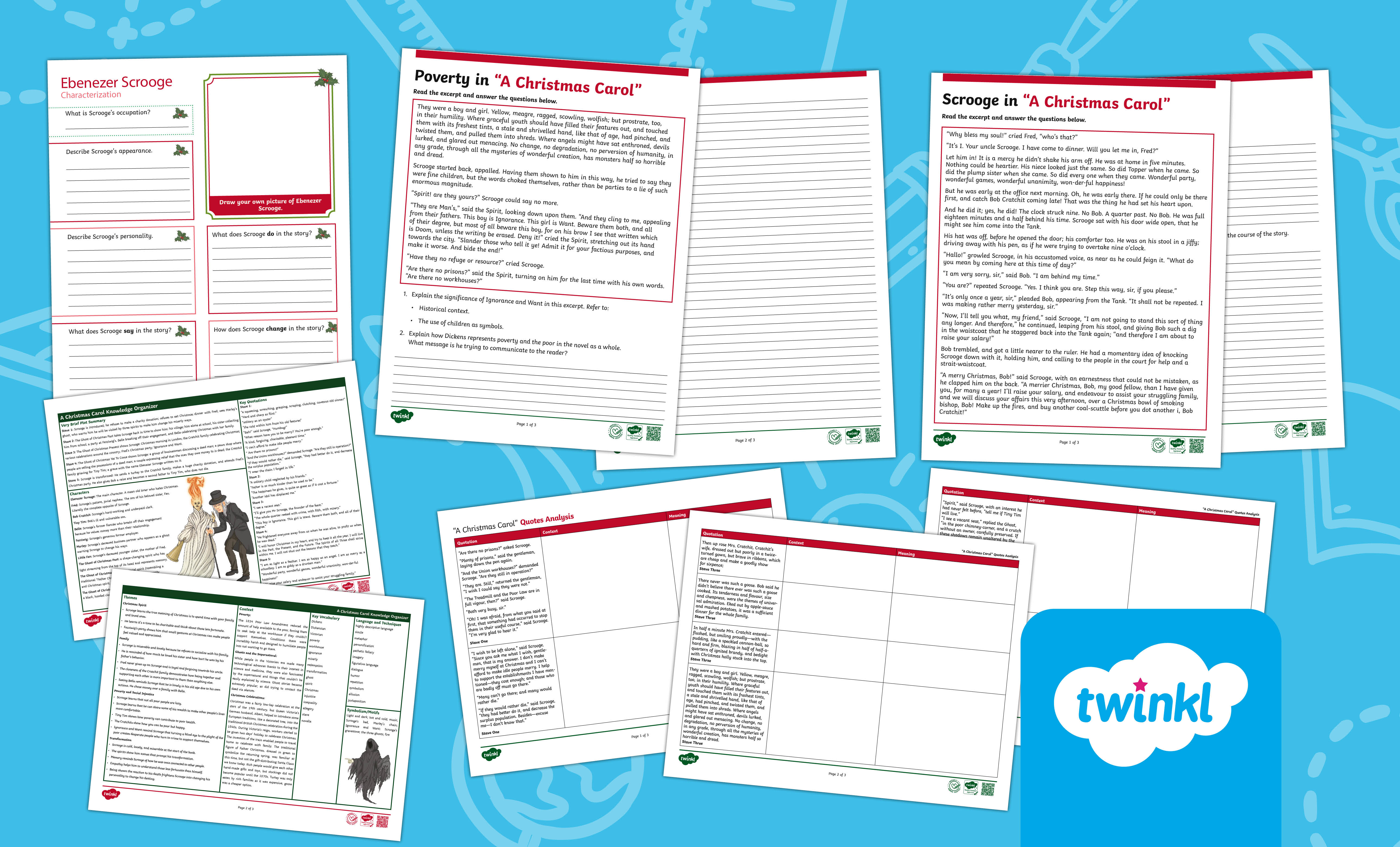 A Christmas Carol ELA Lesson for 6th-8th Grade