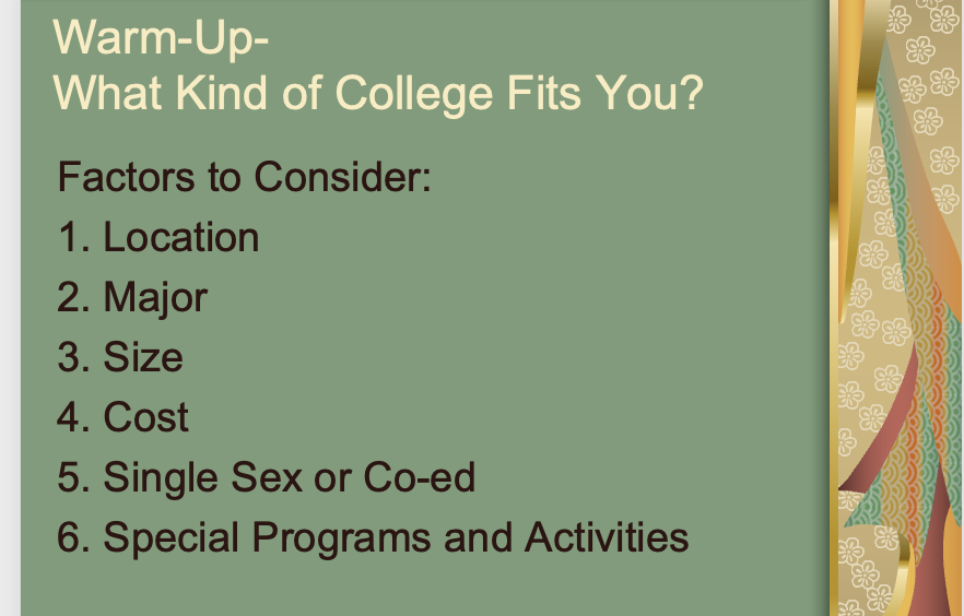 College Prep and Career Development