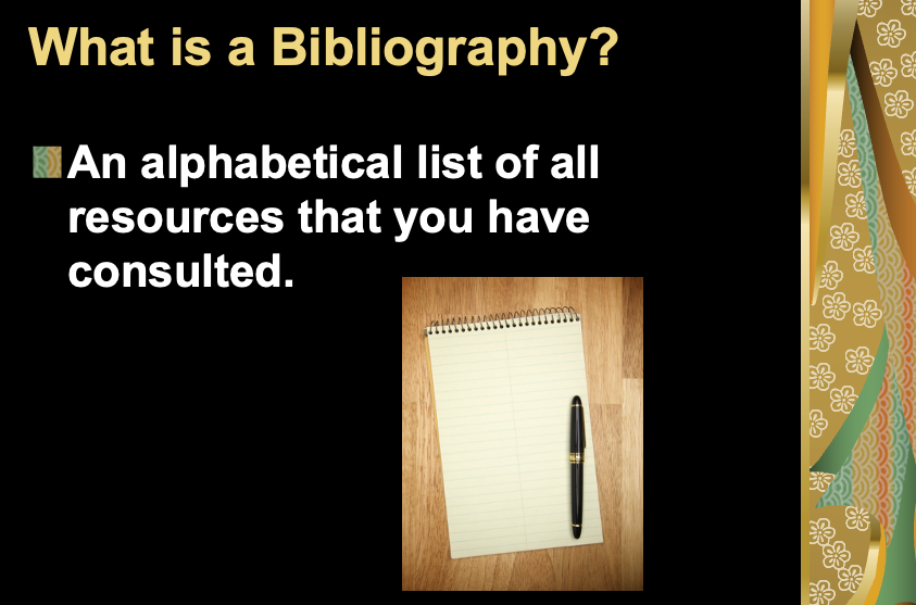Creating a Bibliography or Works Cited Page