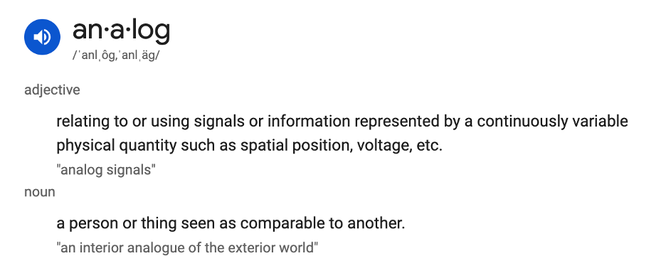 analog