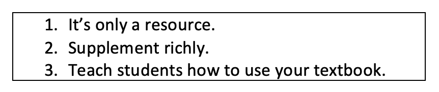 three ways to optimize your textbook