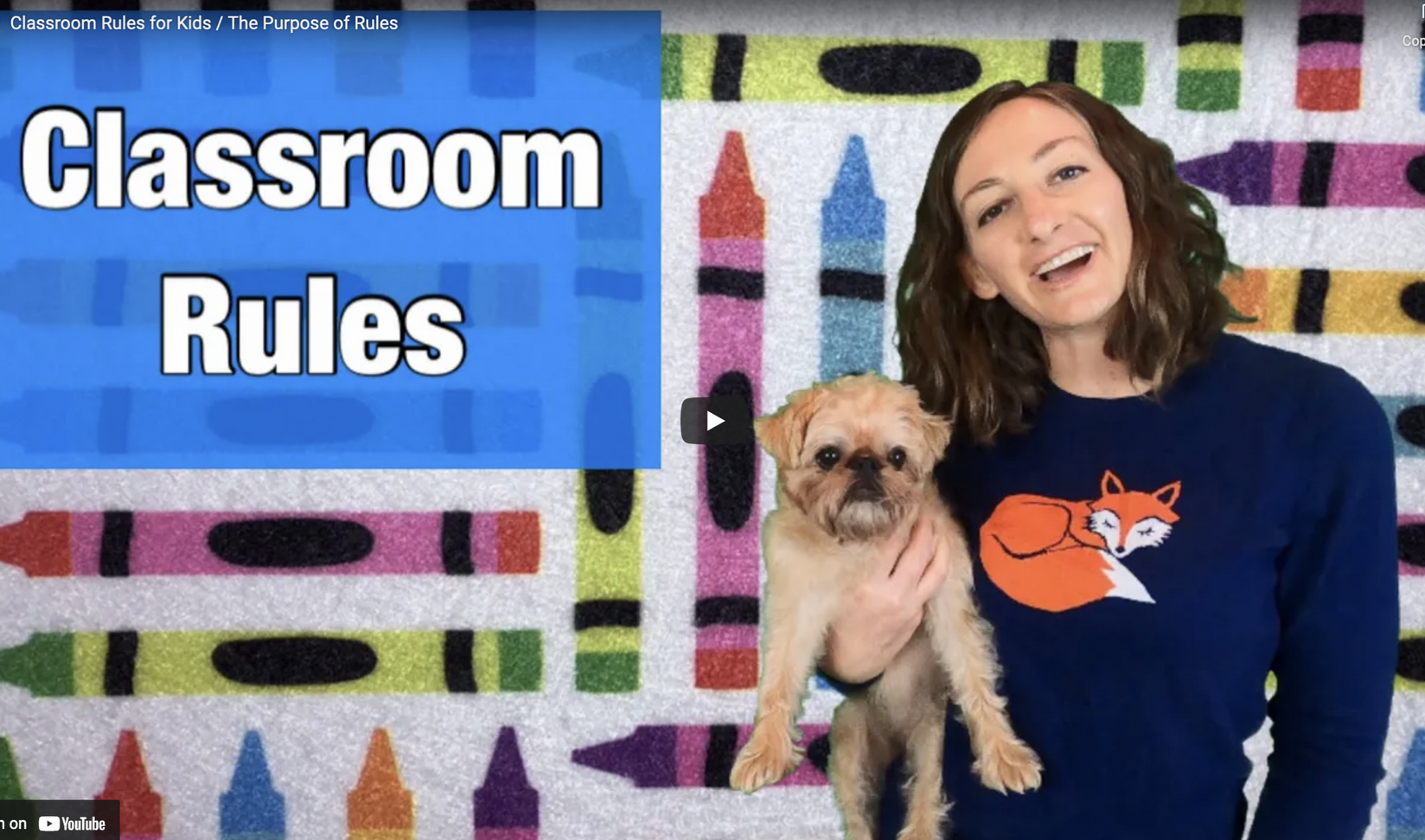 Classroom Rules with Sarah Dahlman
