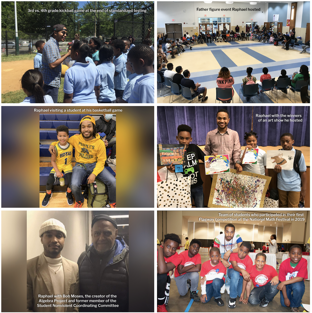 Raphael with students