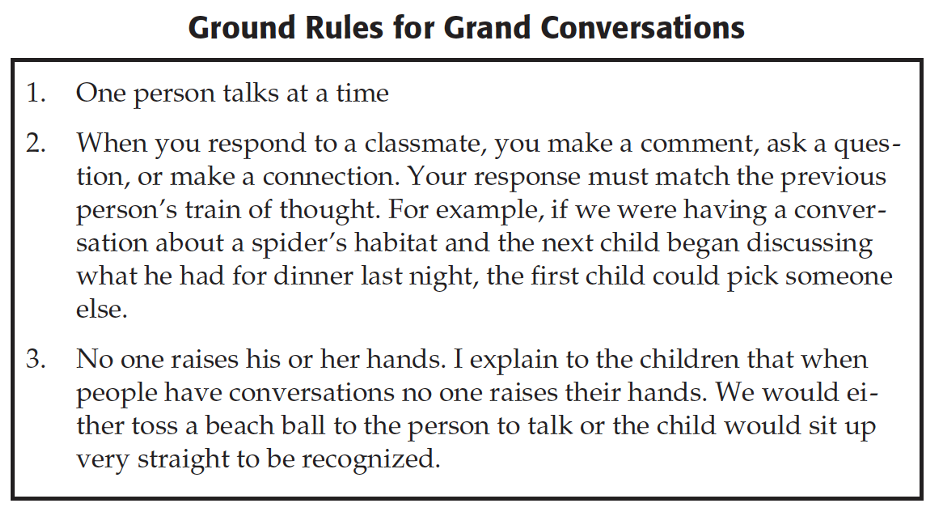 ground rules for grand conversations